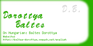 dorottya baltes business card